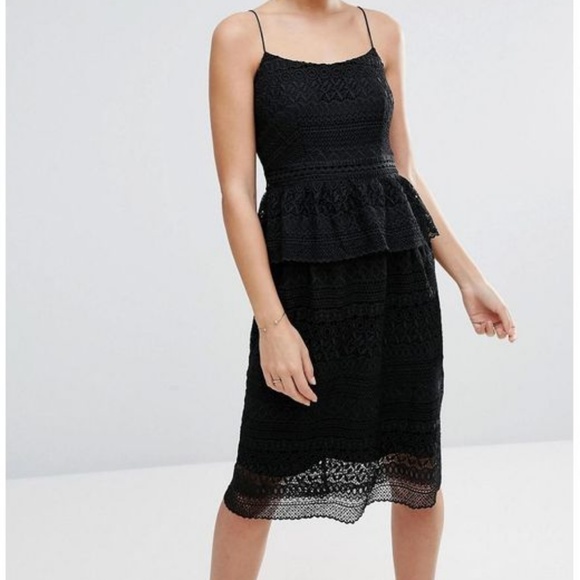 Little White Lies Women's Black Lace Dress - Picture 1 of 7